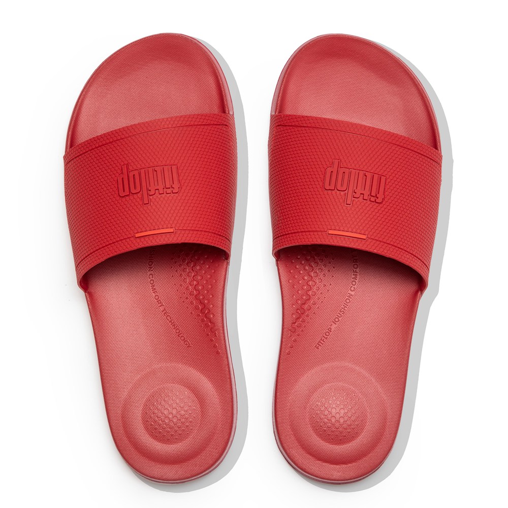 Fitflop Man Slides Red - Iqushion Pool - OE7039865